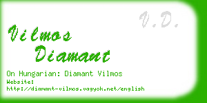 vilmos diamant business card